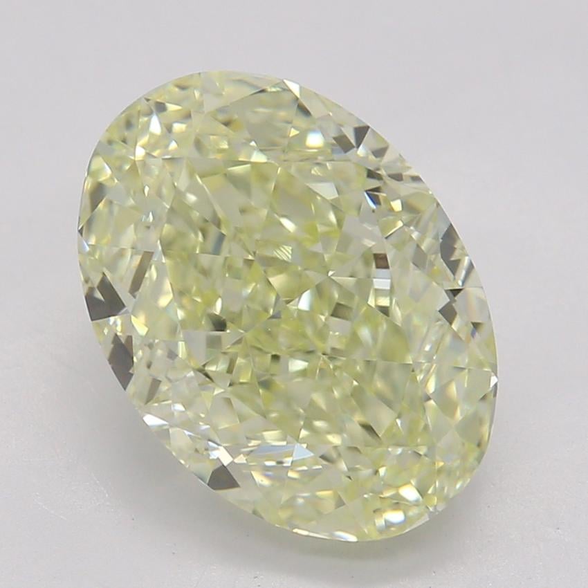 2.23 Ct. Fancy Light Yellow Oval Diamond