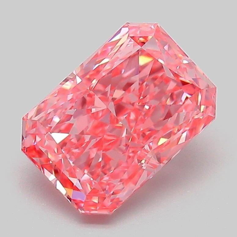 2.07 Ct. Fancy Vivid Pink Radiant Lab Grown Diamond