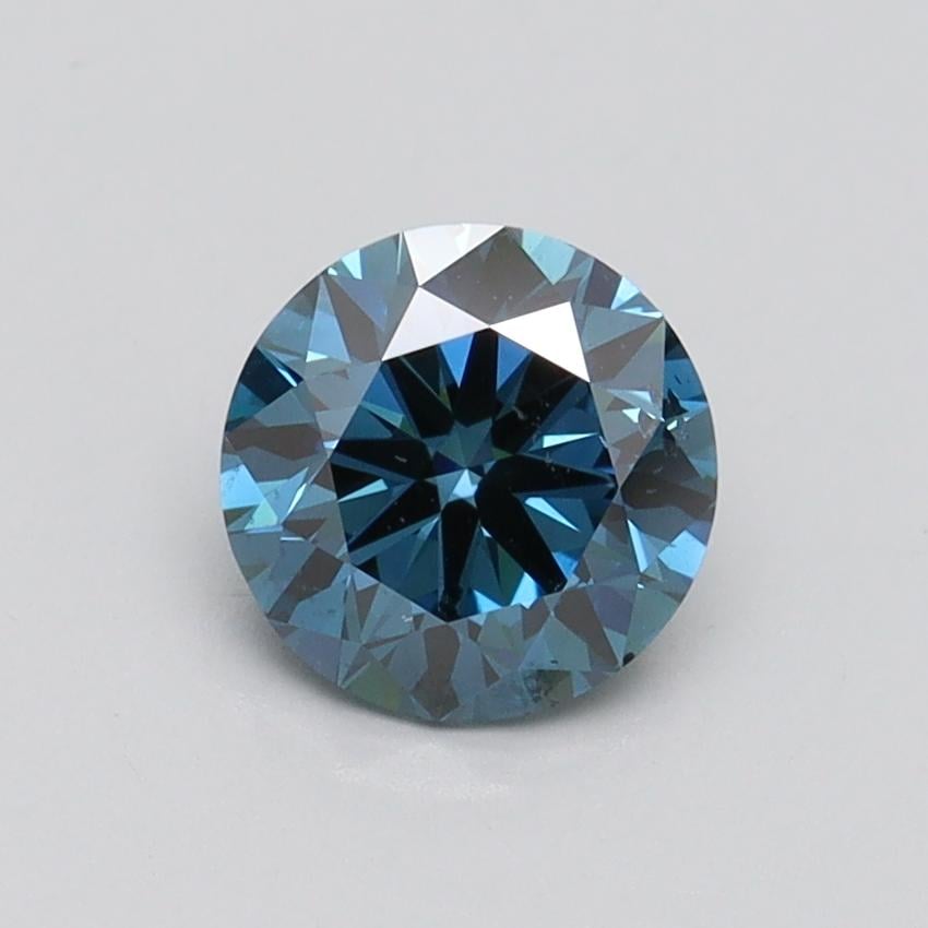 0.98 Ct. Fancy Vivid Blue Round Lab Grown Diamond