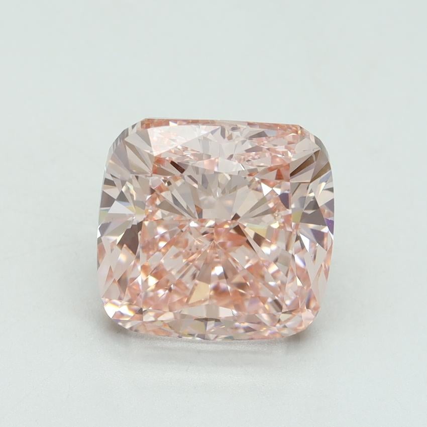 5.02 Ct. Fancy Intense Pink Cushion Lab Grown Diamond