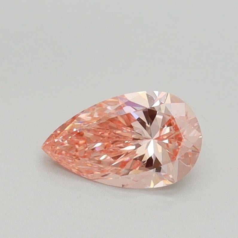 0.53 Ct. Fancy Intense Pink Pear Lab Grown Diamond