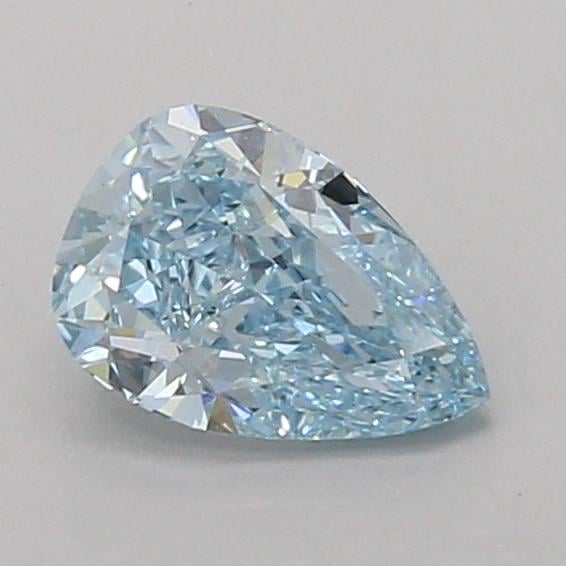 0.94 Ct. Fancy Vivid Blue Pear Lab Grown Diamond