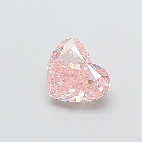 0.49 Ct. Fancy Intense  Pink Heart Lab Grown Diamond