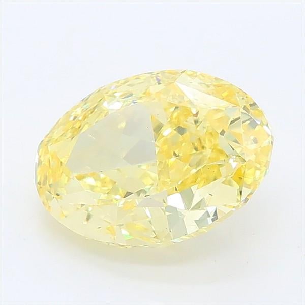 2.12 Ct. Fancy Intense Yellow Oval Lab Grown Diamond