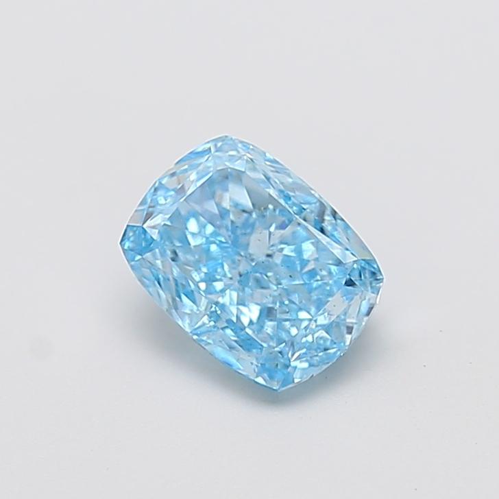 1.59 Ct. Fancy Vivid  Blue Cushion Lab Grown Diamond