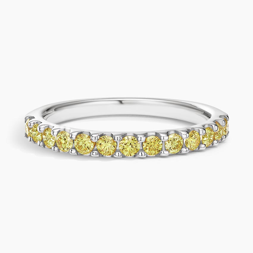 Yellow Lab Diamond Ring (1/2 ct. tw.) in 18K White Gold