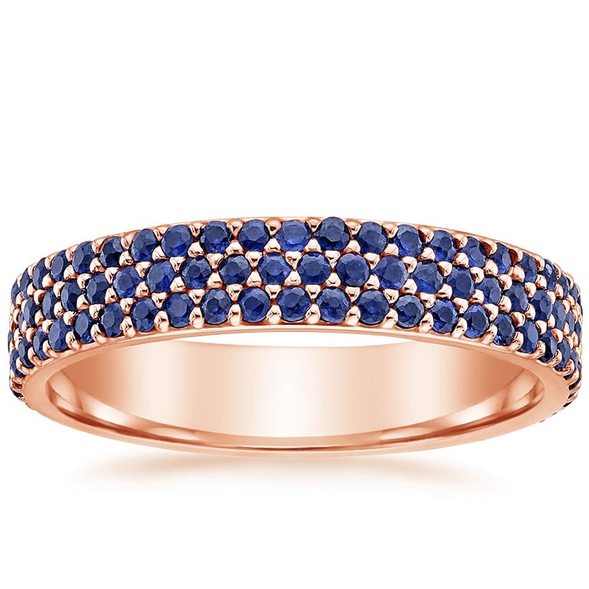 Rose gold diamond engagement ring with surprise diamond details