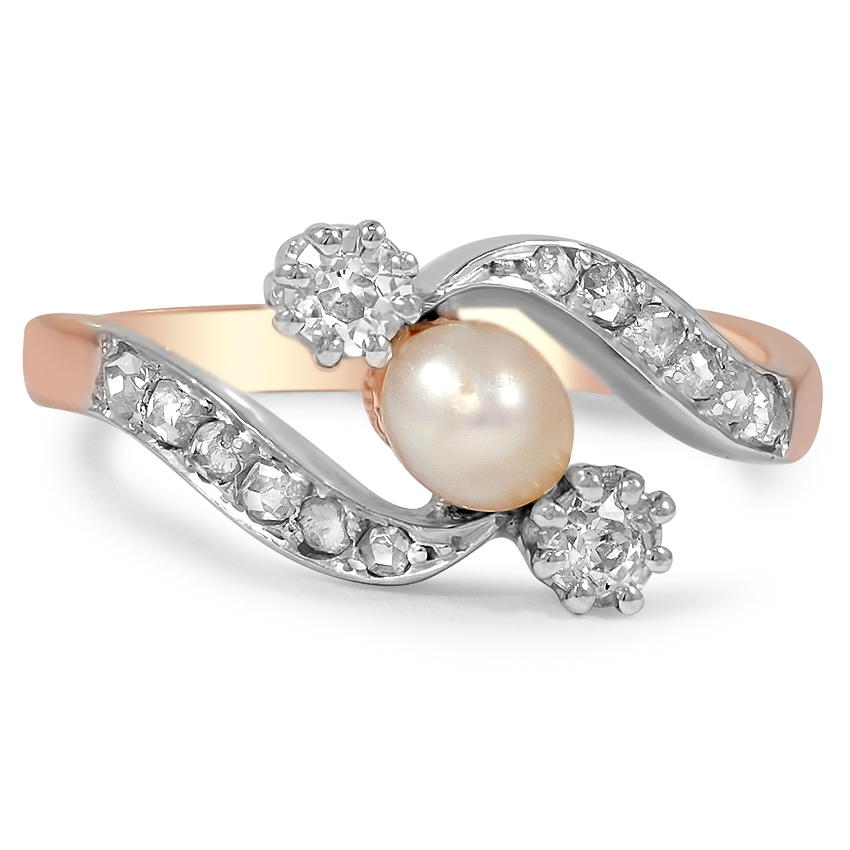 Art Nouveau Pearl Vintage Ring
