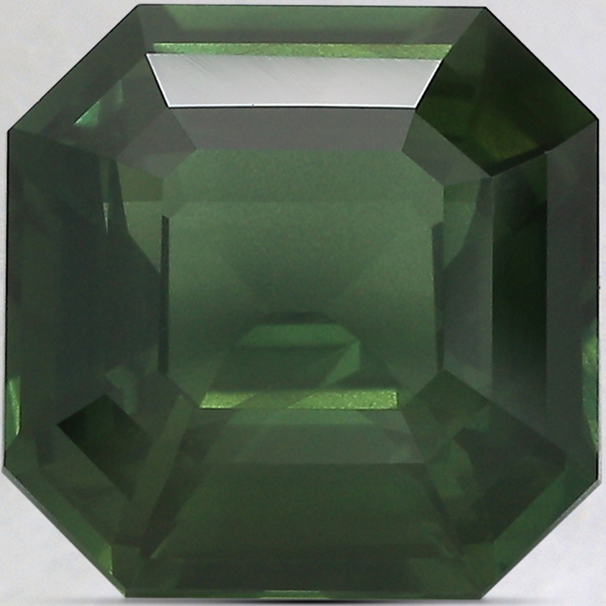 10.1x10mm Premium Green Asscher Sapphire