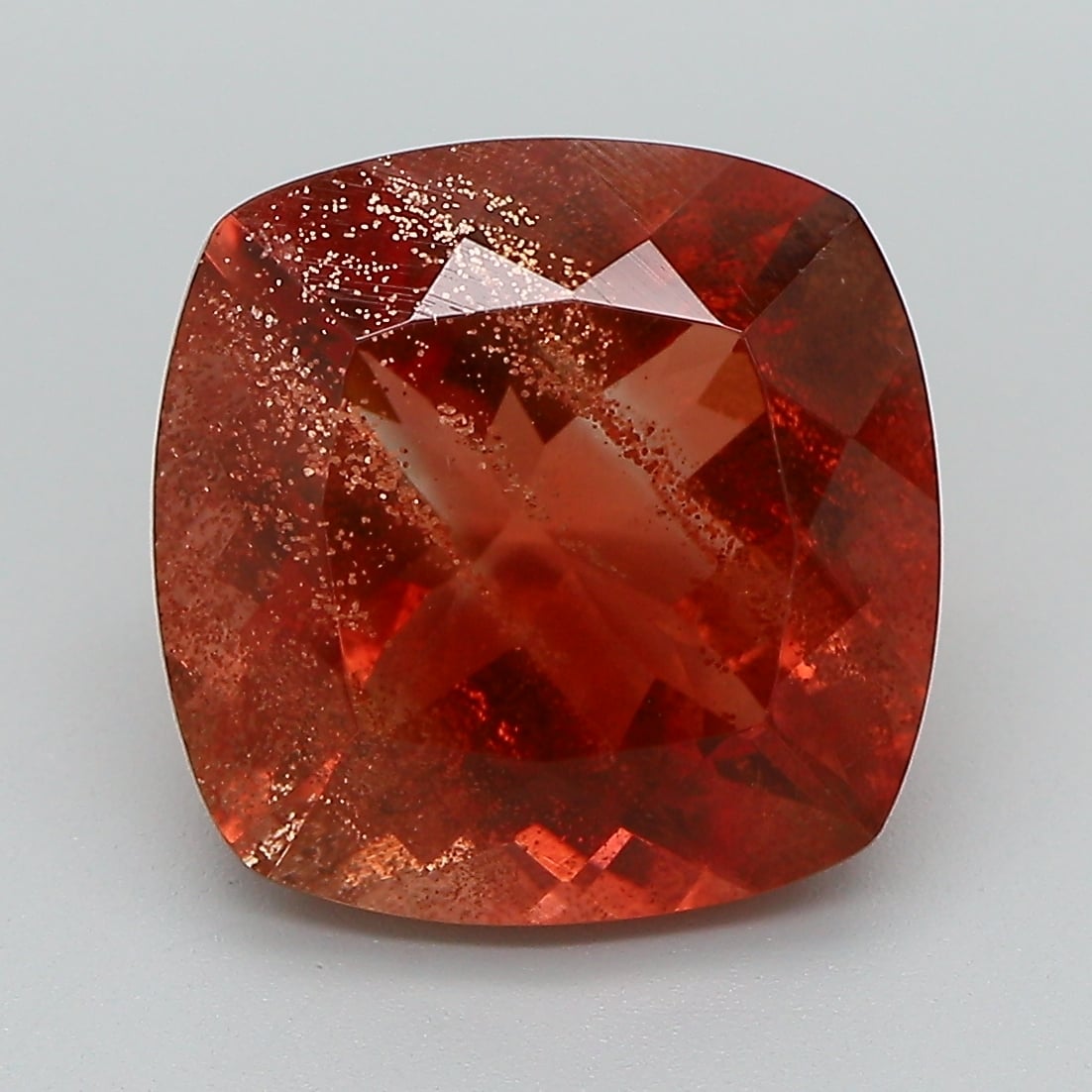 13.6x10.6mm Unheated Orange Cushion Oregon Sunstone