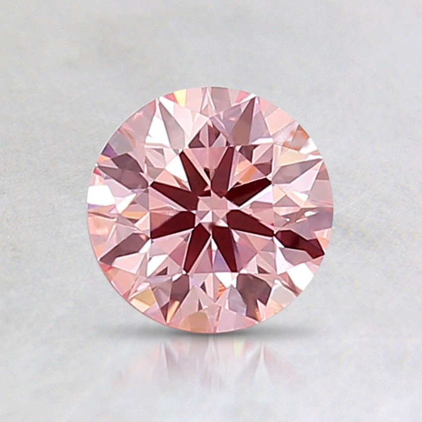 0.71 Ct. Fancy Intense Pink Round Lab Created Diamond