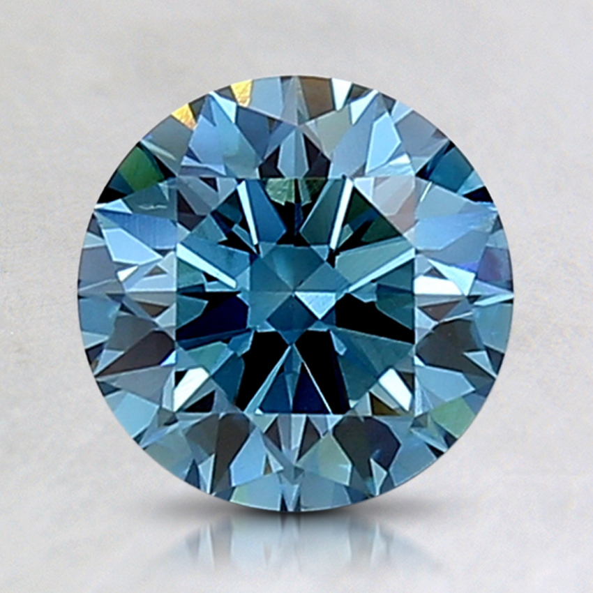 1.57 Ct. Fancy Intense Blue Round Lab Grown Diamond
