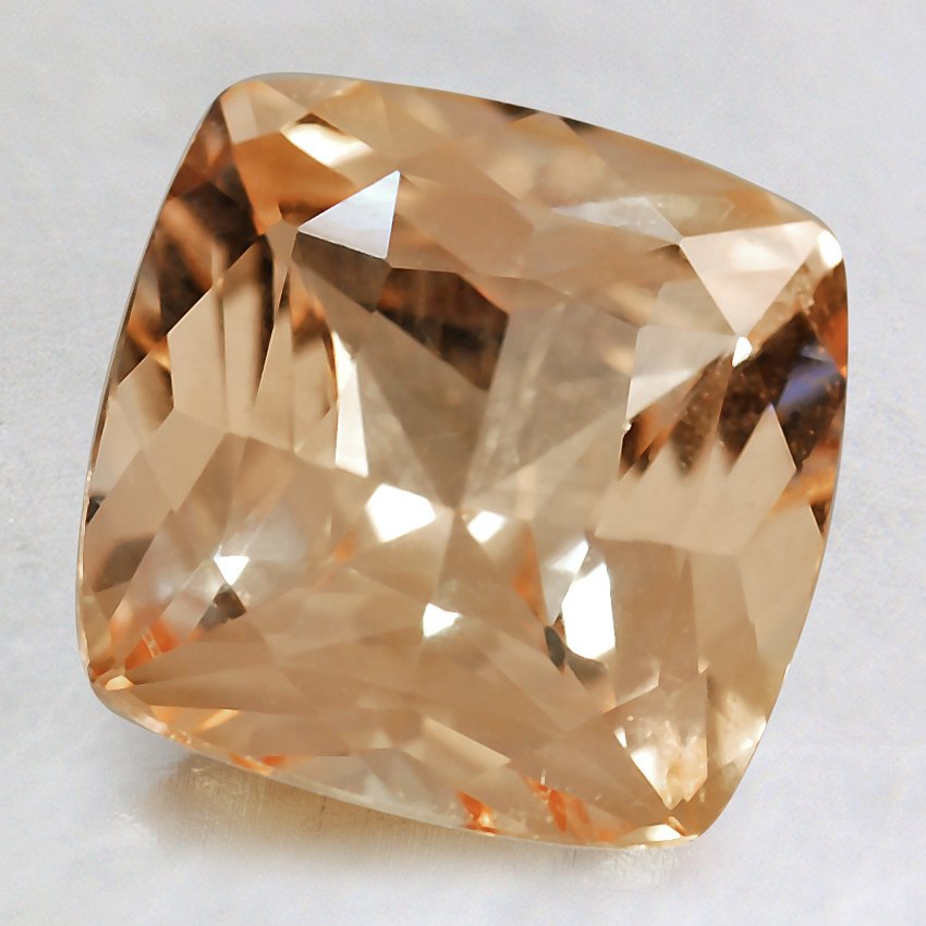 8.5mm Premium Peach Cushion Sapphire