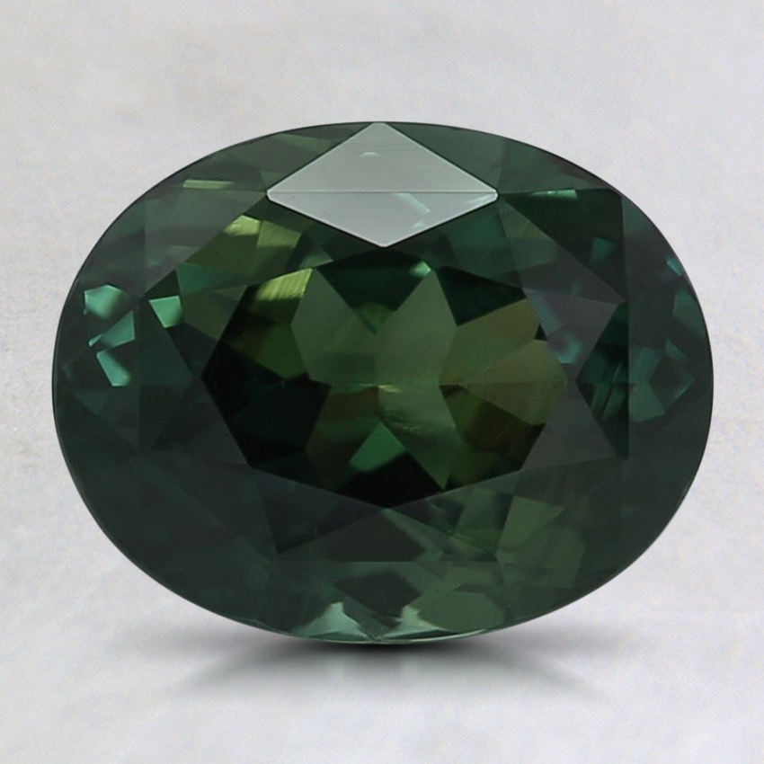 8.8x7mm Unheated Teal Oval Sapphire