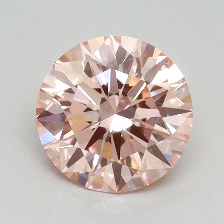 1.29 Ct. Fancy Vivid Pink Round Lab Grown Diamond