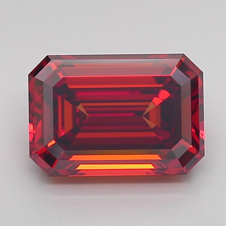 2.50 Ct. Fancy Vivid Orange Emerald Lab Grown Diamond