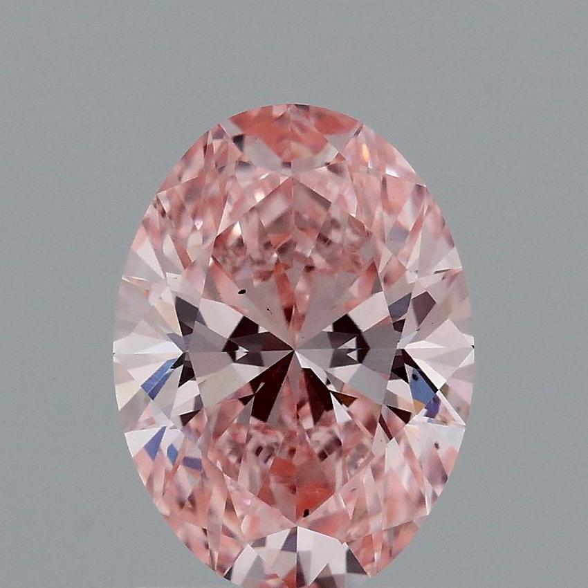 1.45 Ct. Fancy Vivid Pink Oval Lab Grown Diamond