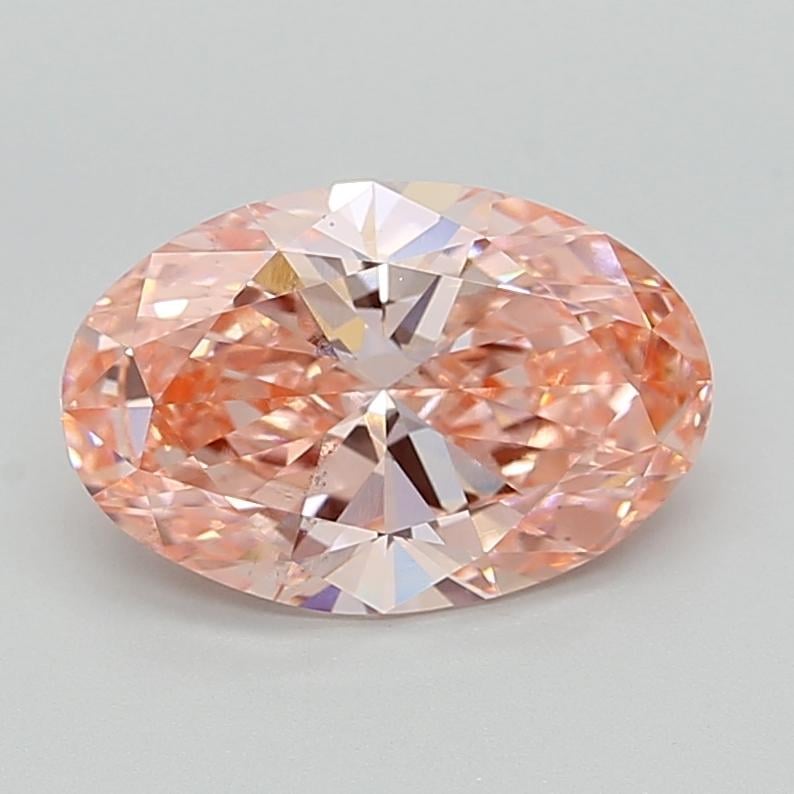 3.00 Ct. Fancy Vivid  Pink Oval Lab Grown Diamond