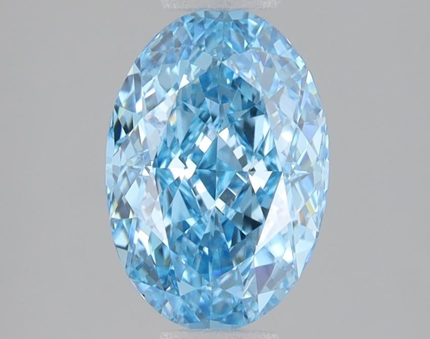 2.09 Ct. Fancy Vivid Blue Oval Lab Grown Diamond
