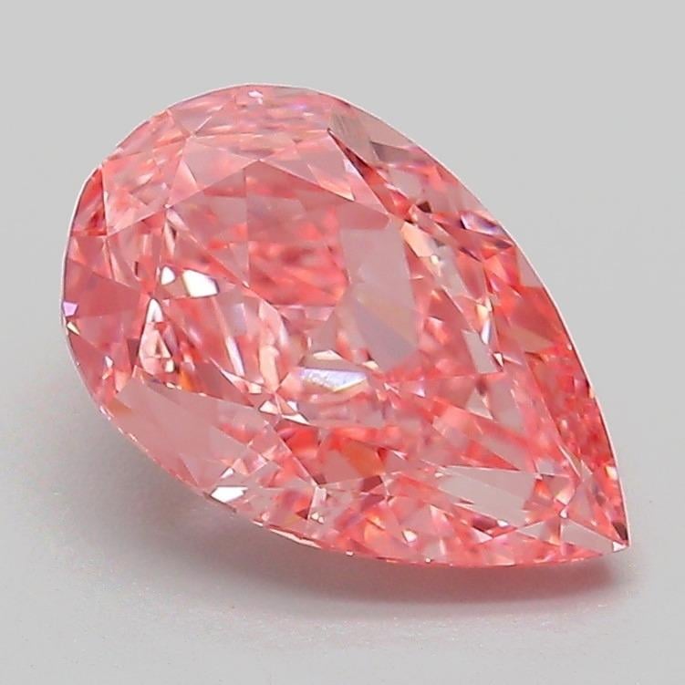 2.01 Ct. Fancy Vivid Pink Pear Lab Grown Diamond