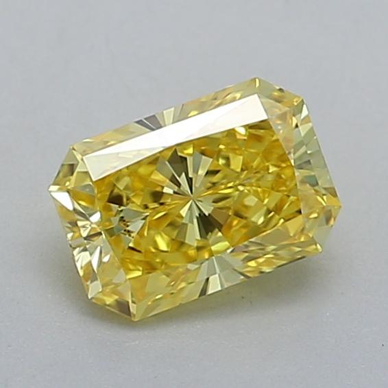 0.52 Ct. Fancy Vivid  Yellow Radiant Lab Grown Diamond