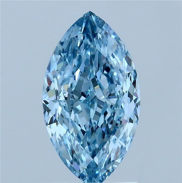 2.08 Ct. Fancy Vivid Blue Marquise Lab Grown Diamond