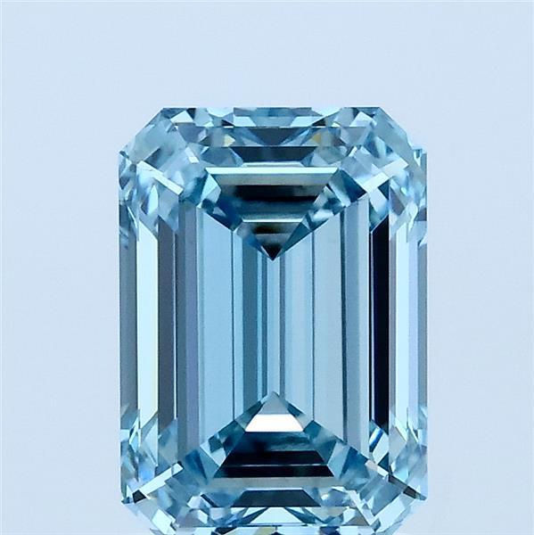 1.92 Ct. Fancy Vivid Blue Emerald Lab Grown Diamond