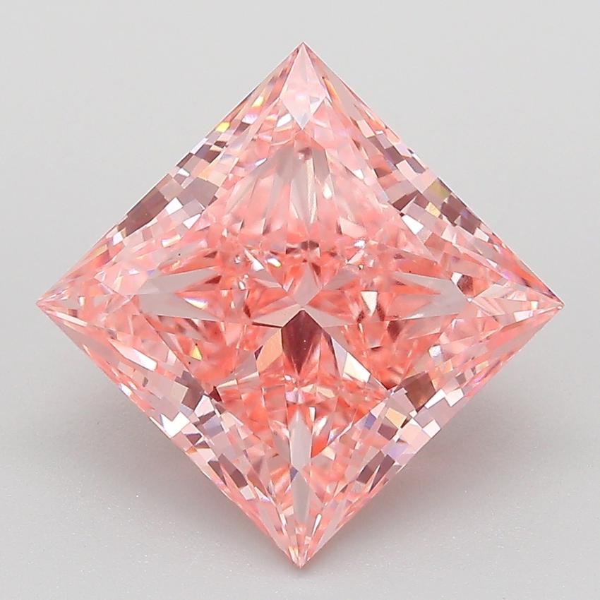 5.51 Ct. Fancy Vivid  Pink Princess Lab Grown Diamond
