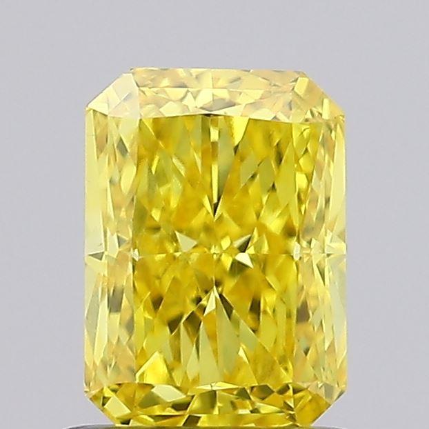 1.12 Ct. Fancy Vivid Yellow Radiant Lab Grown Diamond