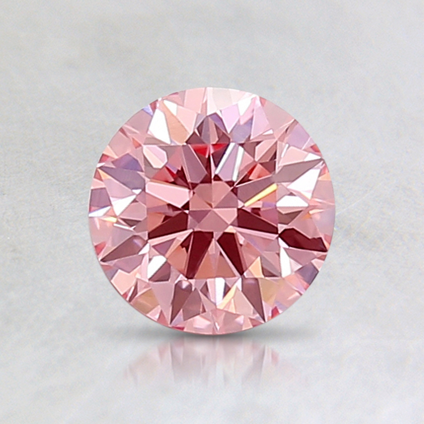0.75 Ct. Fancy Intense Pink Round Lab Created Diamond
