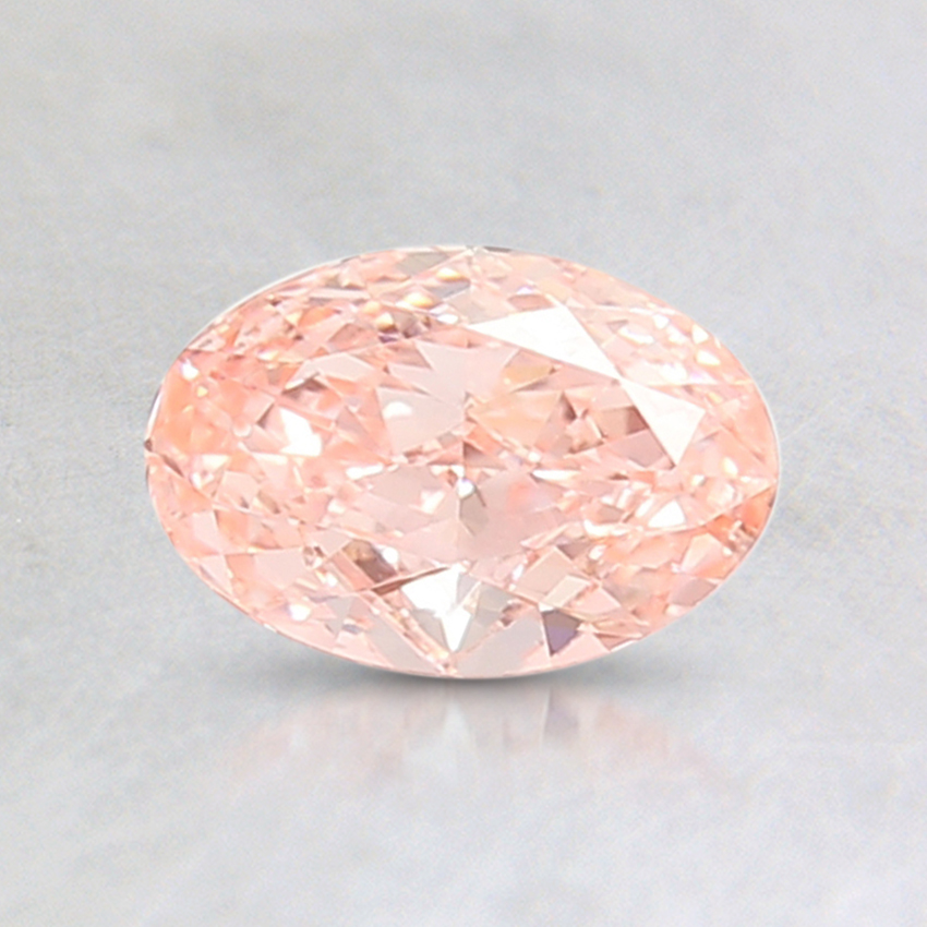 0.80 Ct. Fancy Orangy Pink Oval Lab Created Diamond