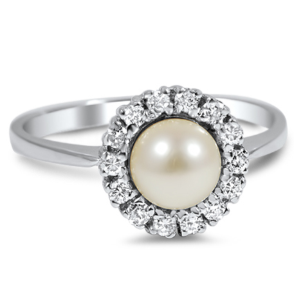 Retro Pearl Vintage Ring | Merino | Brilliant Earth