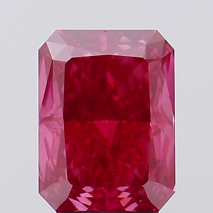 3.51 Ct. Fancy Vivid Pink Radiant Lab Grown Diamond