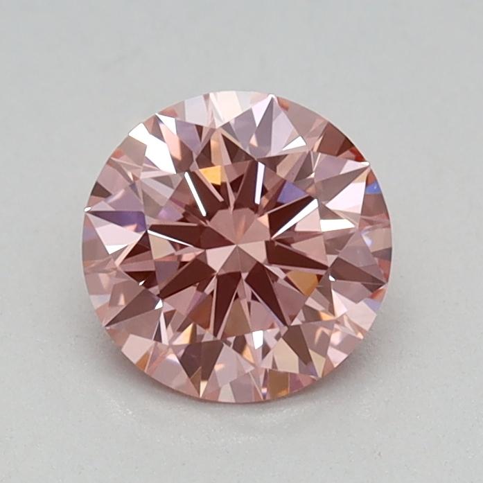 0.55 Ct. Fancy Vivid Pink Round Lab Grown Diamond