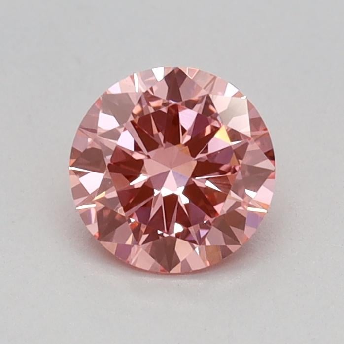 0.44 Ct. Fancy Vivid Pink Round Lab Grown Diamond