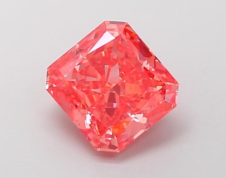 2.30 Ct. Fancy Vivid Pink Radiant Lab Grown Diamond