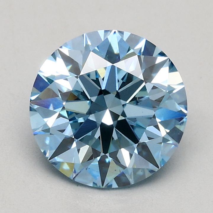 1.01 Ct. Fancy Intense Blue Round Lab Grown Diamond