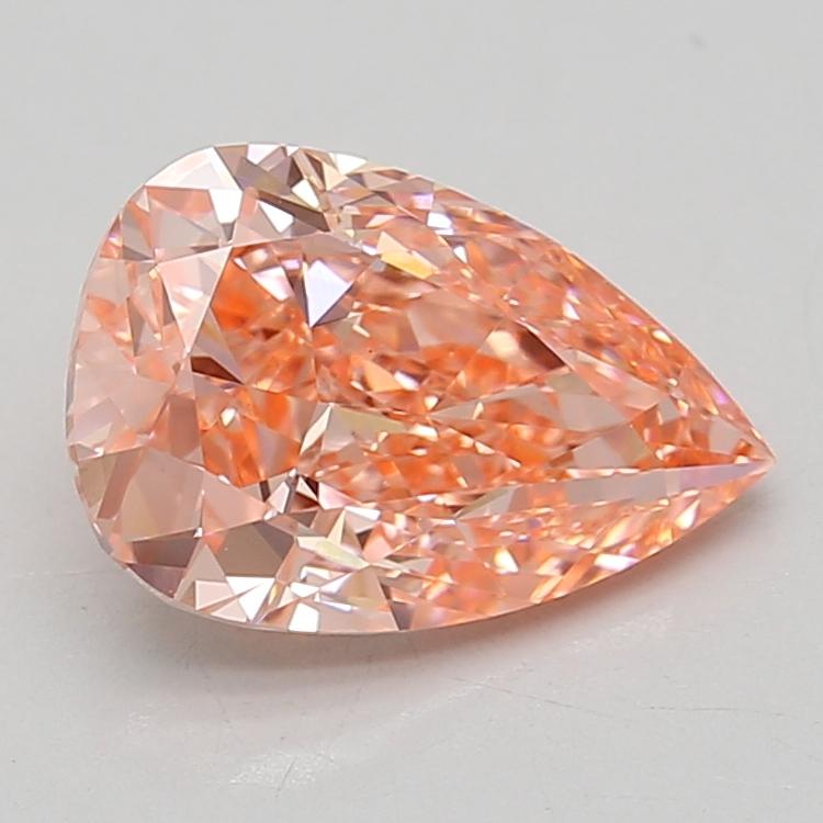 3.07 Ct. Fancy Vivid Pink Pear Lab Grown Diamond