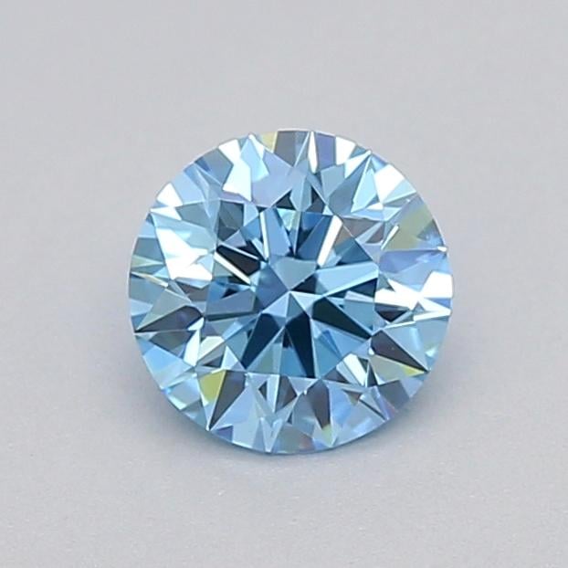 0.27 Ct. Fancy Vivid  Blue Round Lab Grown Diamond