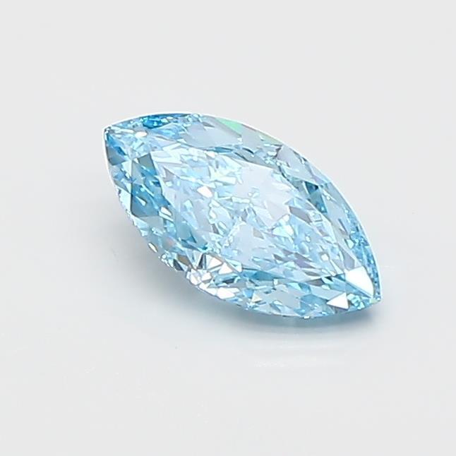 0.60 Ct. Fancy Vivid  Blue Marquise Lab Grown Diamond
