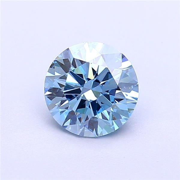 1.04 Ct. Fancy Vivid  Blue Round Lab Grown Diamond