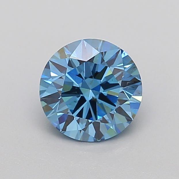 1.02 Ct. Fancy Vivid  Blue Round Lab Grown Diamond