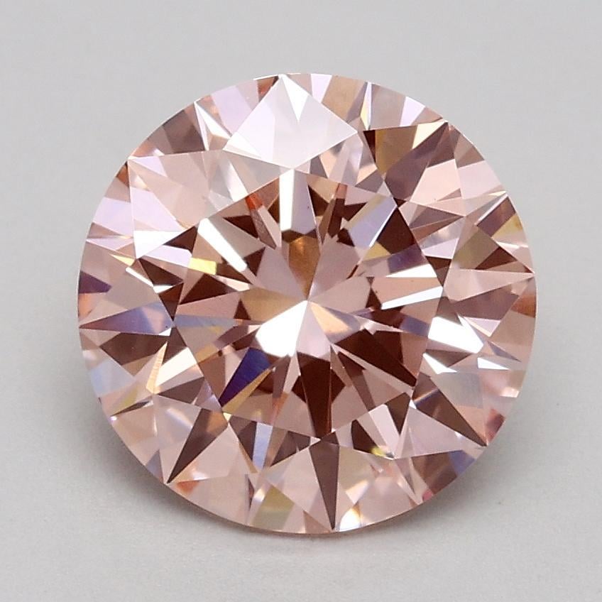 1.80 Ct. Fancy Intense Pink Round Lab Grown Diamond