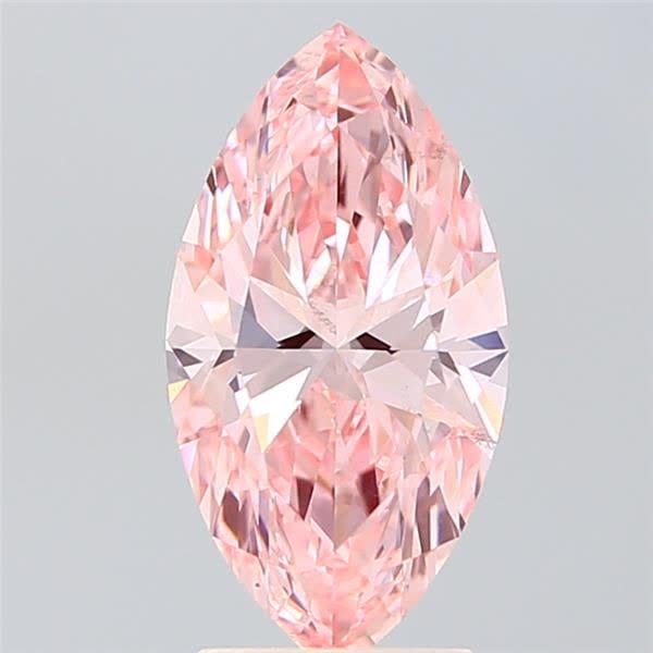 2.03 Ct. Fancy Vivid  Pink Marquise Lab Grown Diamond