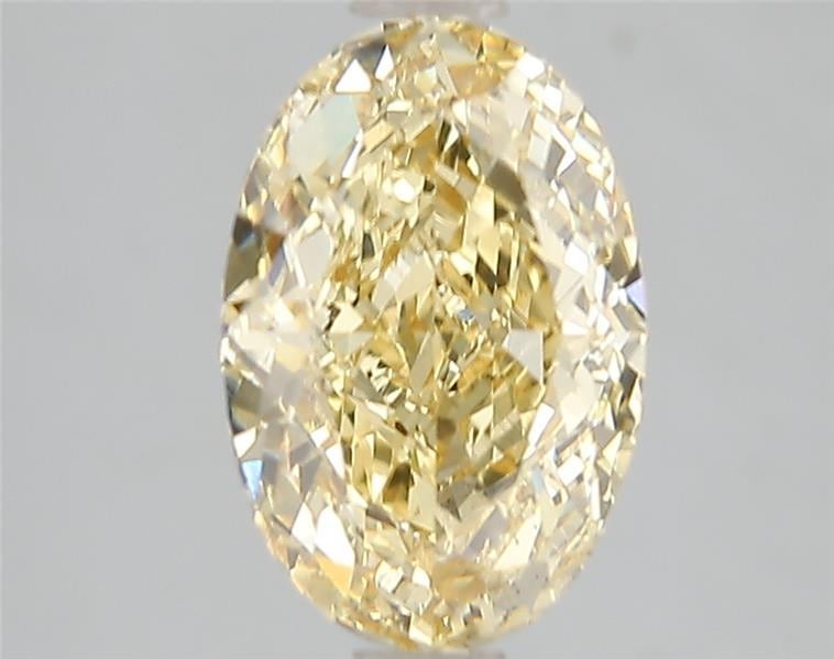 3.01 Ct. Fancy Vivid Yellow Oval Lab Grown Diamond