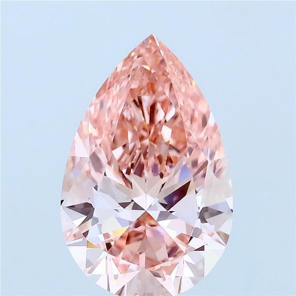 2.08 Ct. Fancy Vivid Pink Pear Lab Grown Diamond