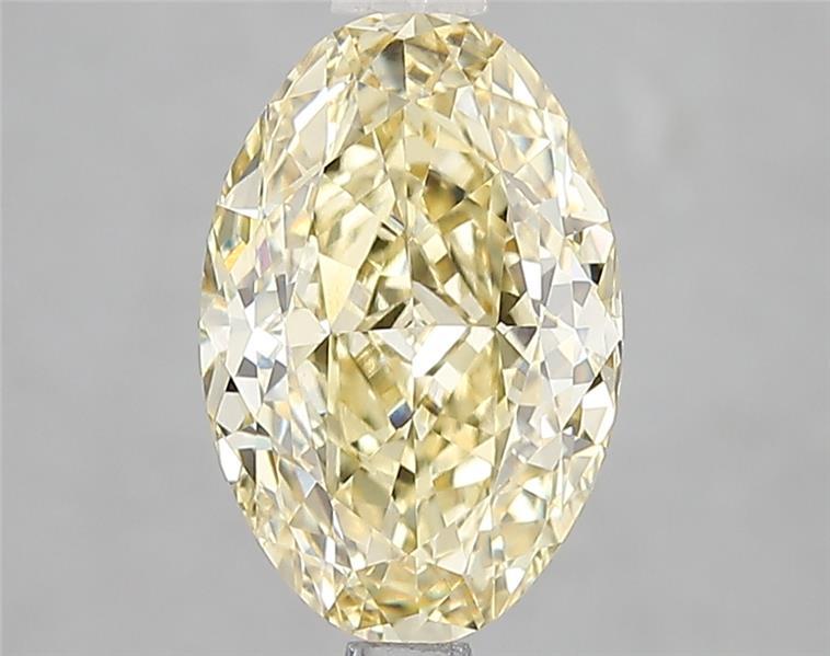 2.33 Ct. Fancy Intense Yellow Oval Lab Grown Diamond