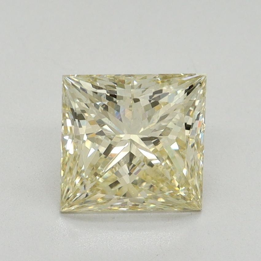 1.58 Ct. Fancy Light Yellow Princess Lab Grown Diamond