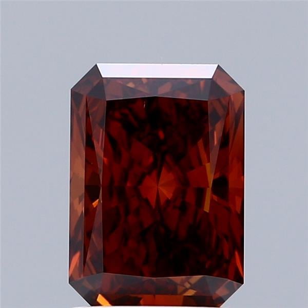 1.97 Ct. Fancy Deep Orange Radiant Lab Grown Diamond