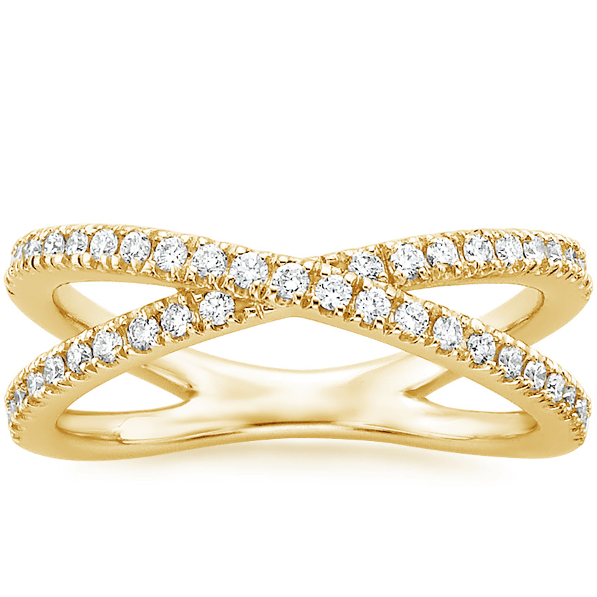 Yellow Gold Wrap Diamond Ring 